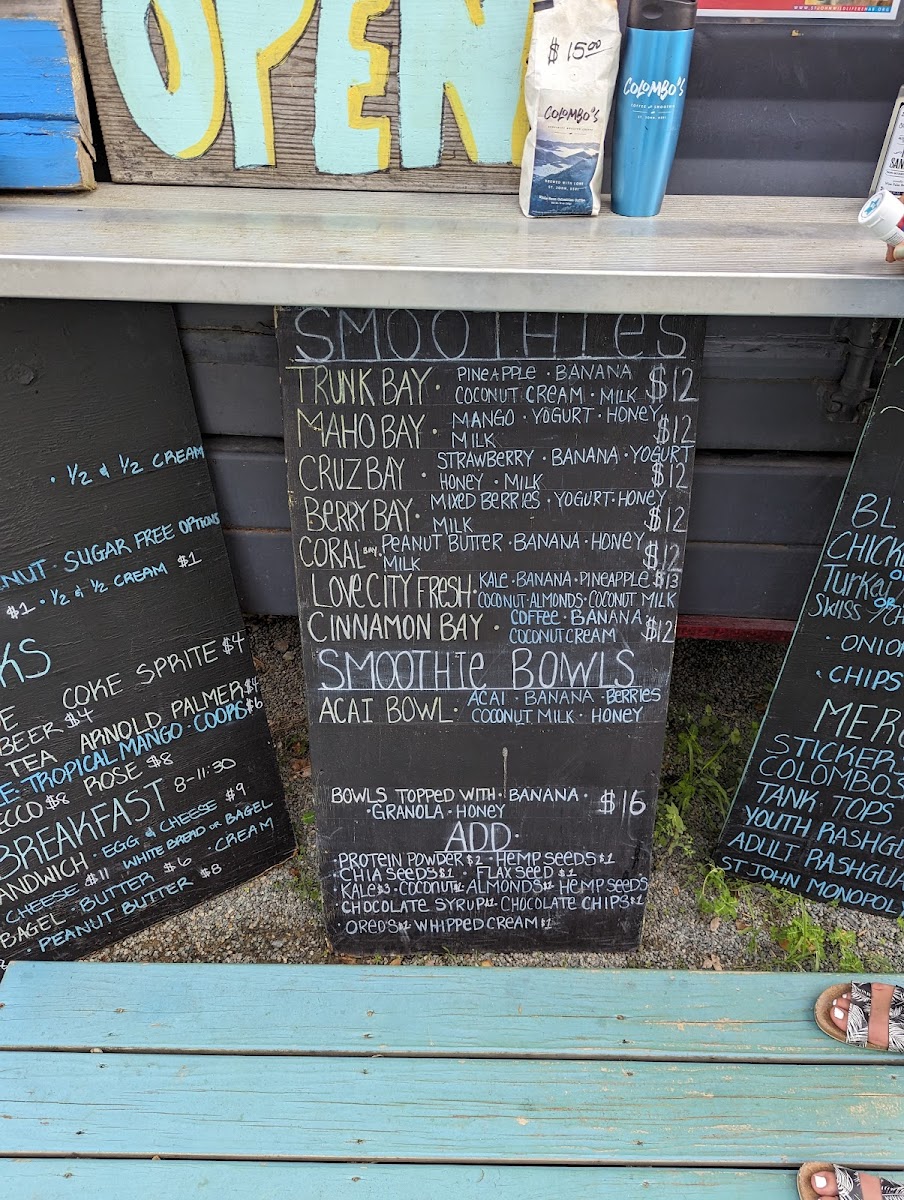 Menu Colombo's Smoothies-6